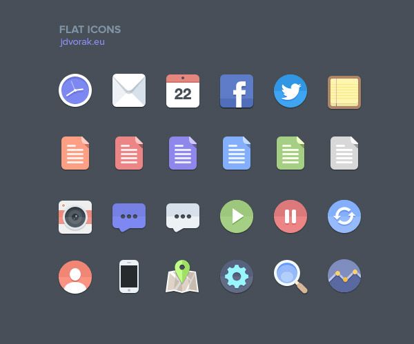 Free Flat Icons by Jan Dvorak